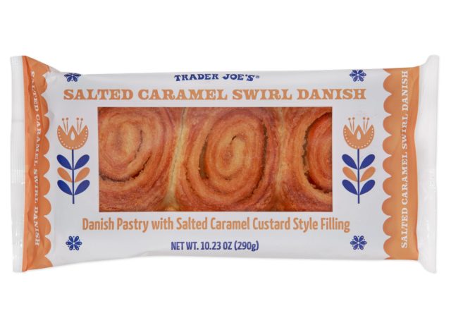 trader joe's salted caramel swirl danish