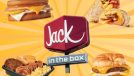Jack in the Box breakfast items on a yellow background