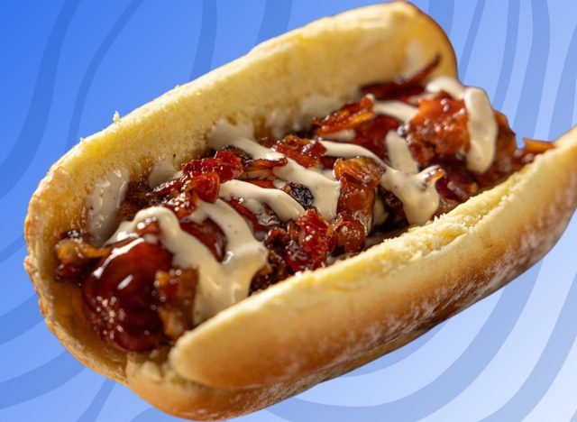 Hot maple and bacon hot dog at Toronto's Rogers Centre