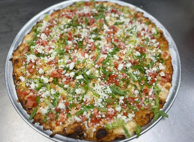 The Chipotle Chicken pie at Wells Brothers Pizza