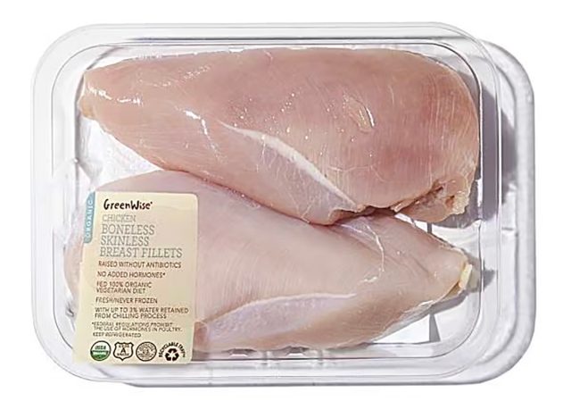 GreenWise Organic Chicken Boneless Skinless Breast Fillets from Publix