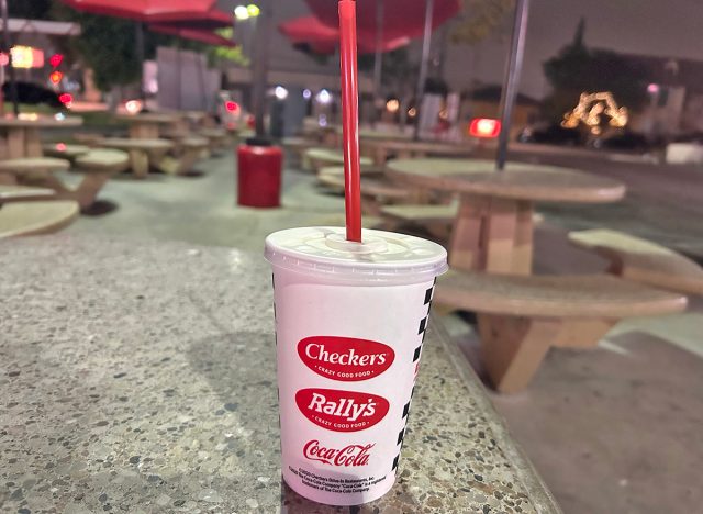 A vanilla milkshake from Rally's