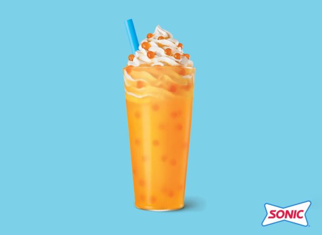 Sonic Orange Cloudsicle Slush Float