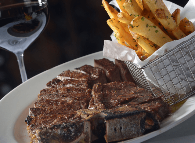a steak dinner from benjamin prime