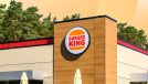Burger King storefront in front of yellow circle design