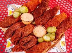 dave's hot chicken chicken tenders and pickles
