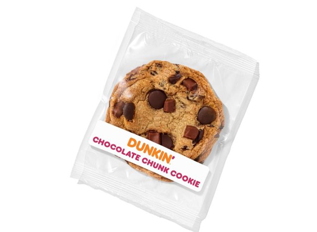 dunkin' chocolate chunk cookie