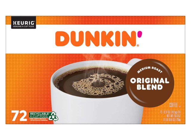 dunkin' medium roast original blend k-cup pods