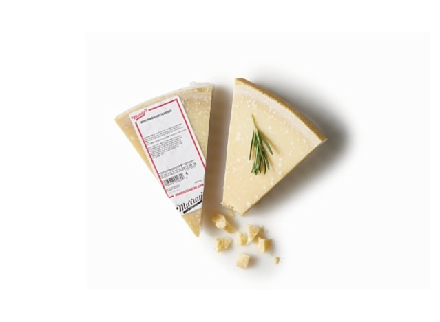 a block of parmesan cheese