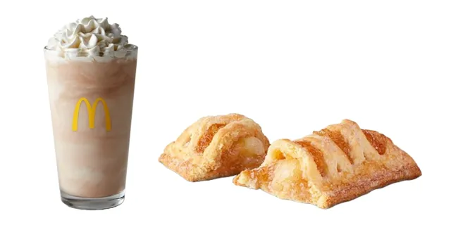 mcdonald's chocolate shake and baked apple pie