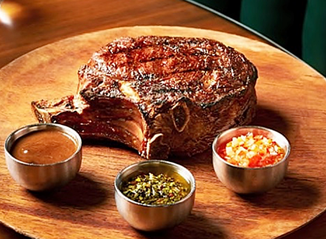 steak and fixings from orilla bar and grill