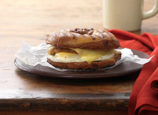 panera french toast bagel sandwich