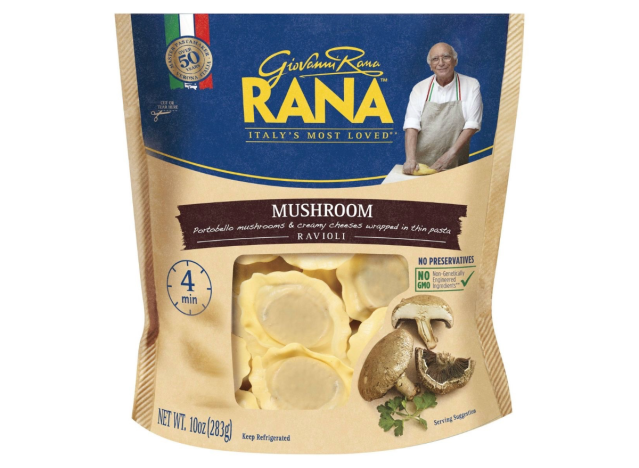a bag of rana mushroom ravioli