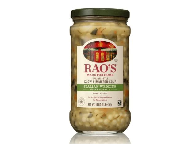 a jar of raos italian wedding soup