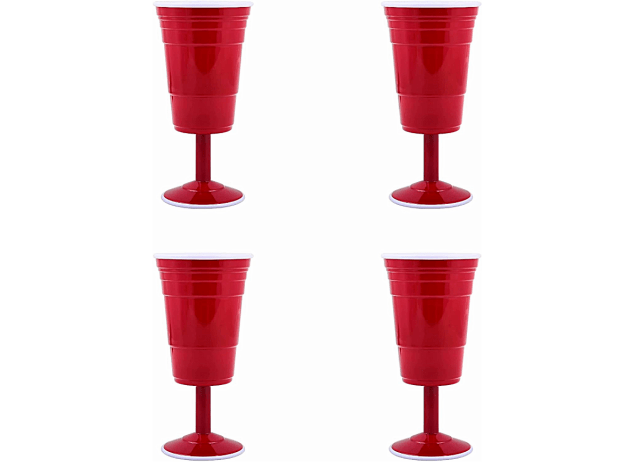 wine glasses that look like red solo cups