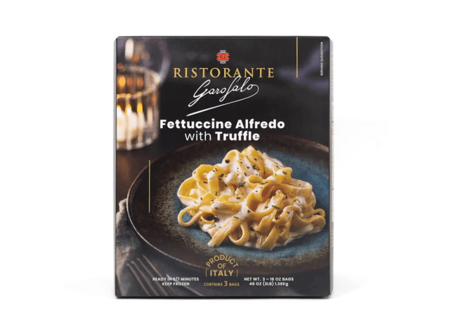 a box of frozen fettucine alfredo