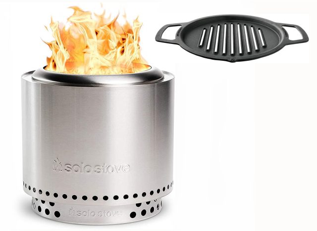 Solo Stove Ranger 2.0 paired with Solo Stove Ranger Cast Iron Grill Top