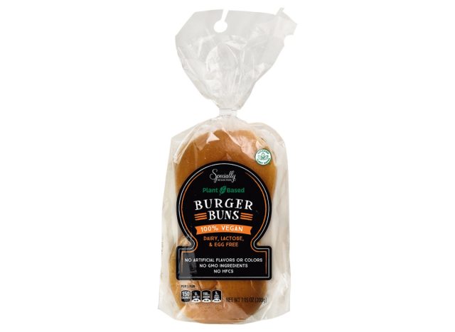 specially selected plant-based burger buns