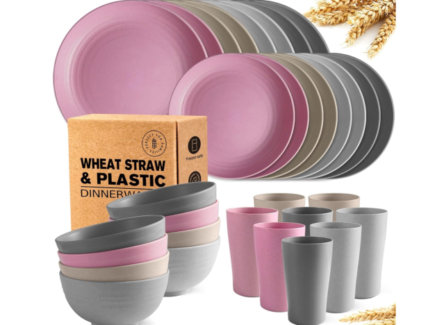 a plastic outdoor dinner set