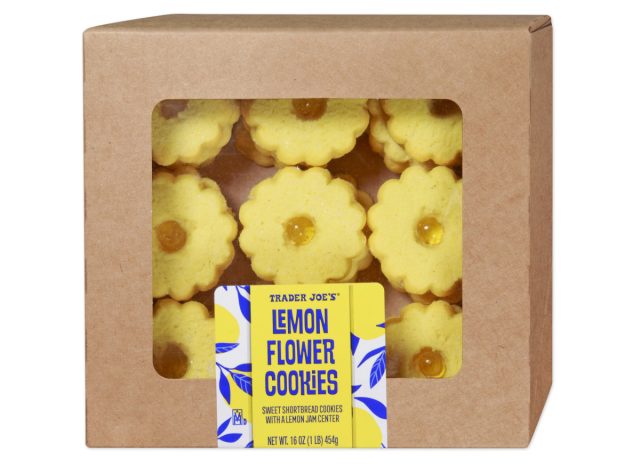 trader joe's lemon flower cookies