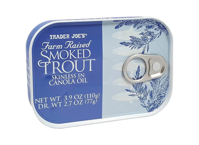 can of smoked trout
