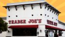 trader joe's store on a designed background