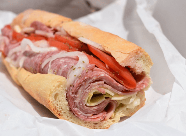 italian sub from white house subs
