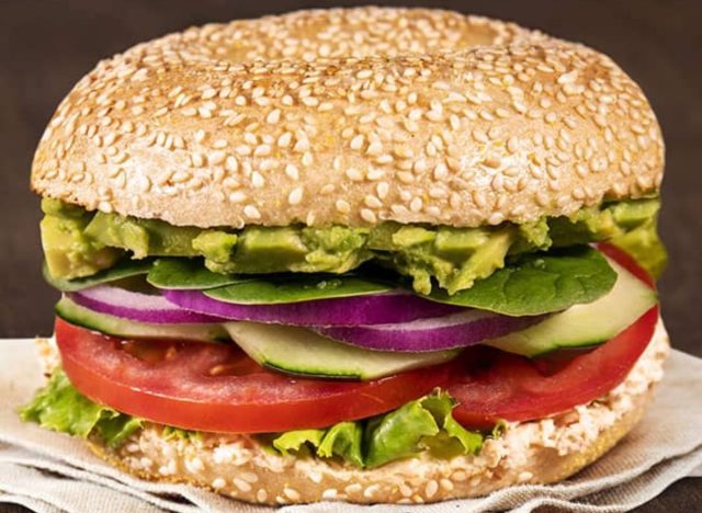 veg out sandwich from Einstein Bros.