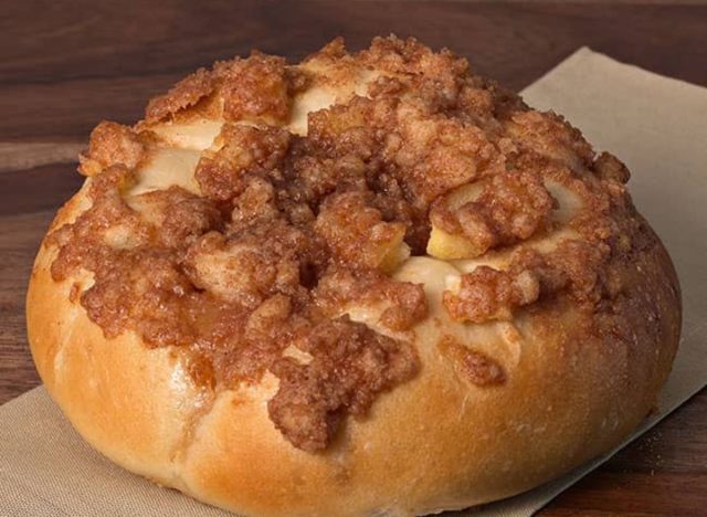 apple cinnamon bagel from Einstein Bros.