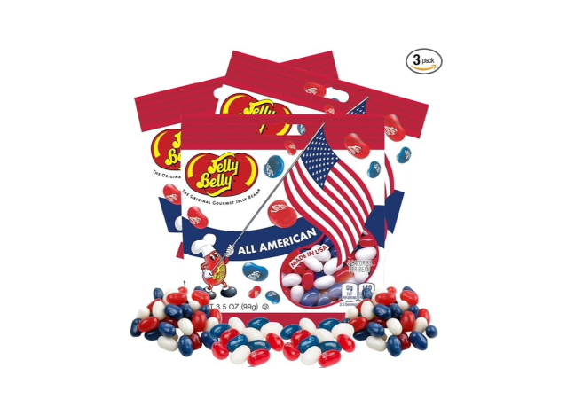 bags of patriotic colors jelly belly beans