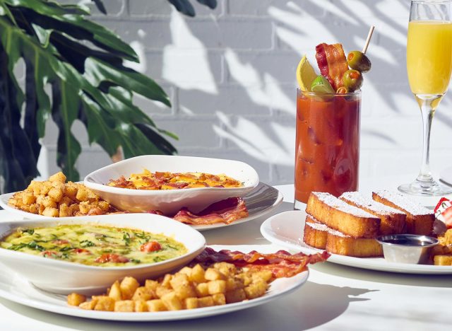 the brunch spread at bonefish grill