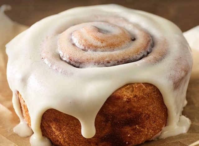 cinnamon roll from Einstein Bros.