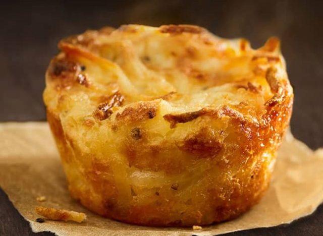 twice baked hashbrowns from Einstein Bros.