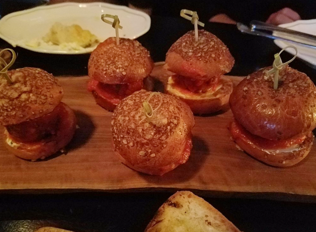 lamb sliders from locanda verde