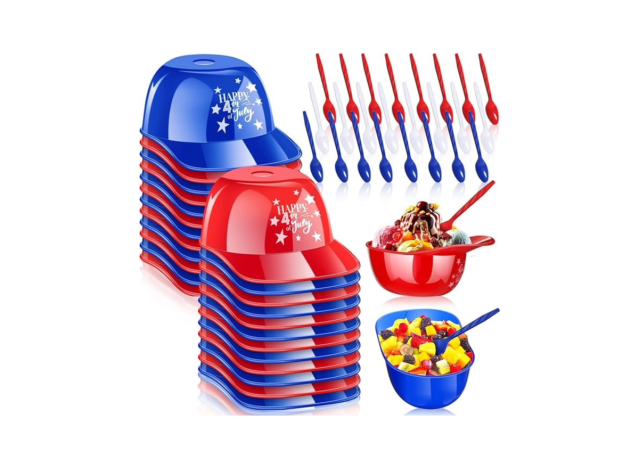 patriotic ice cream helmet bowls