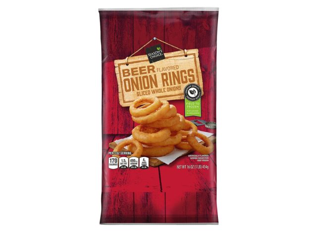 season's choice beer flavored onions rings