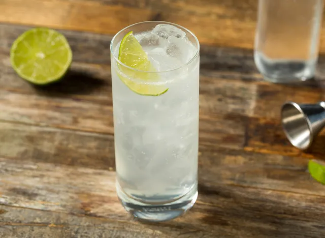 Refreshing Cold Tequila Ranch Water Cocktail with Lime
