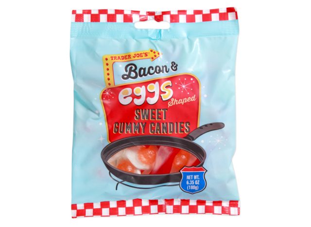 trader joe's bacon & egg shaped sweet gummy candies