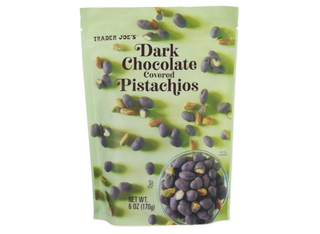 trader joe's dark chocolate covered pistachios