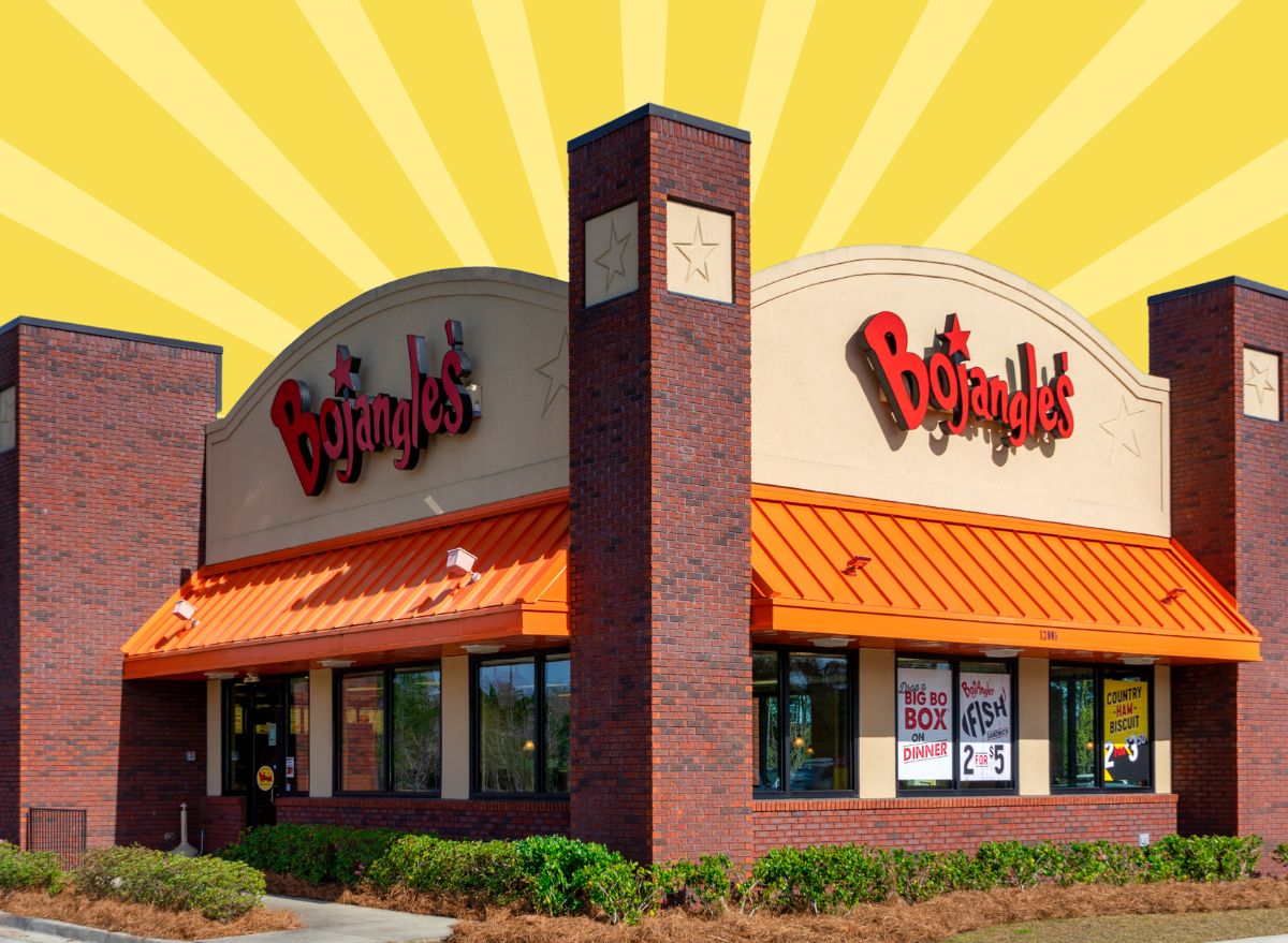 Bojangles restaurant yellow designed background
