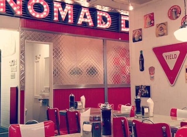 interior of nomad diner