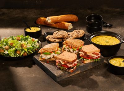 panera family feast with cookies