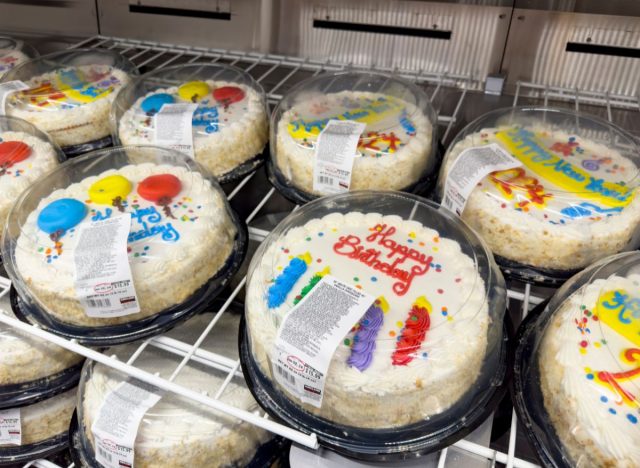 decorated Costco cakes