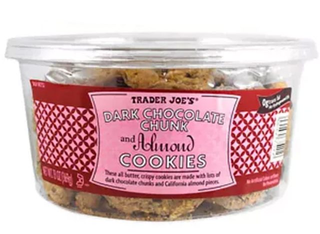 Trader Joe's Dark Chocolate Chunk and Almond Cookies