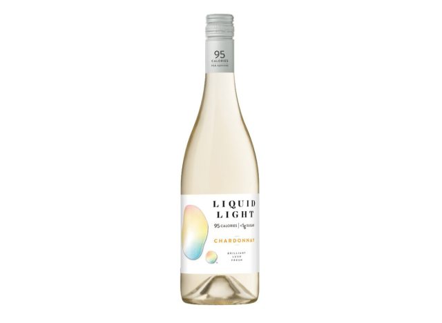 bottle of Liquid Light Chardonnay