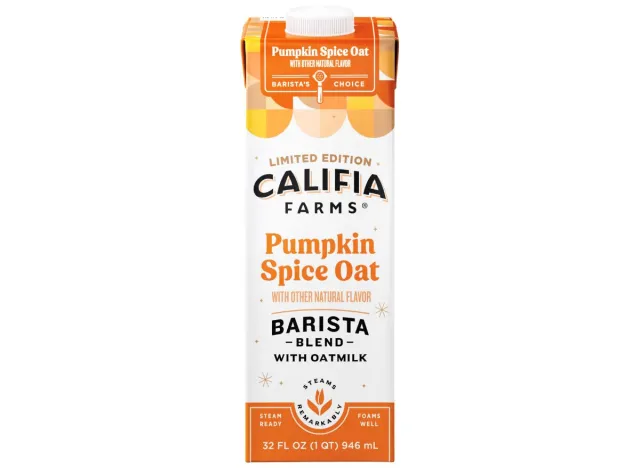 califia farms pumpkin spice oat barista blend