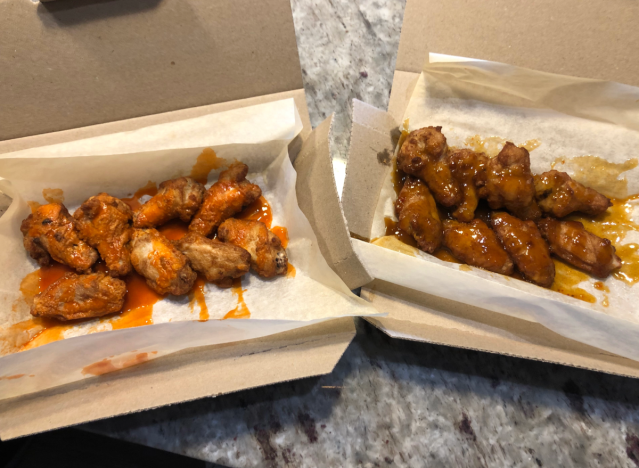 two orders of domino's wings 