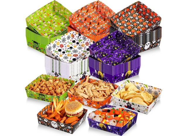 halloween paper serving tray