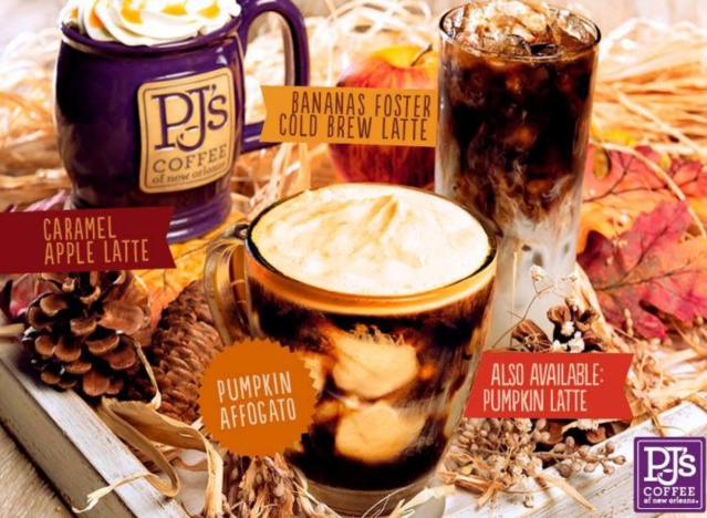 pj's fall drinks