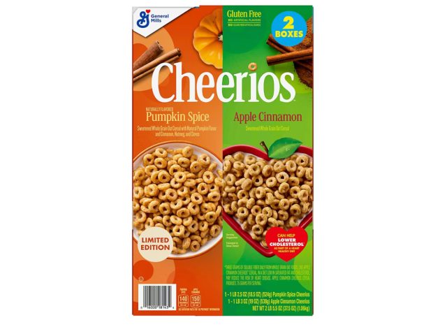 pumpkin spice and apple cinnamon cheerios